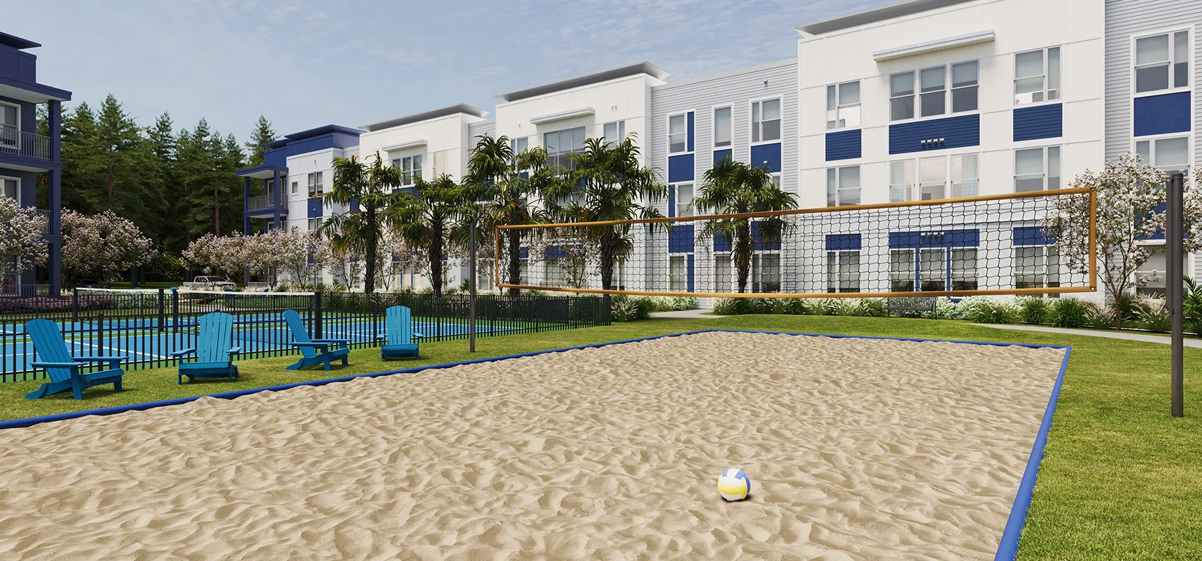 sand volleyball court