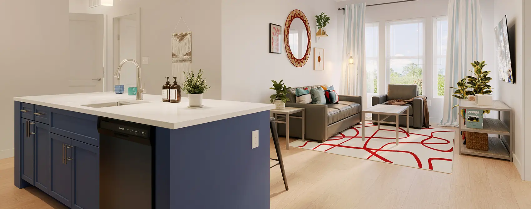 apartment with an open floorplan