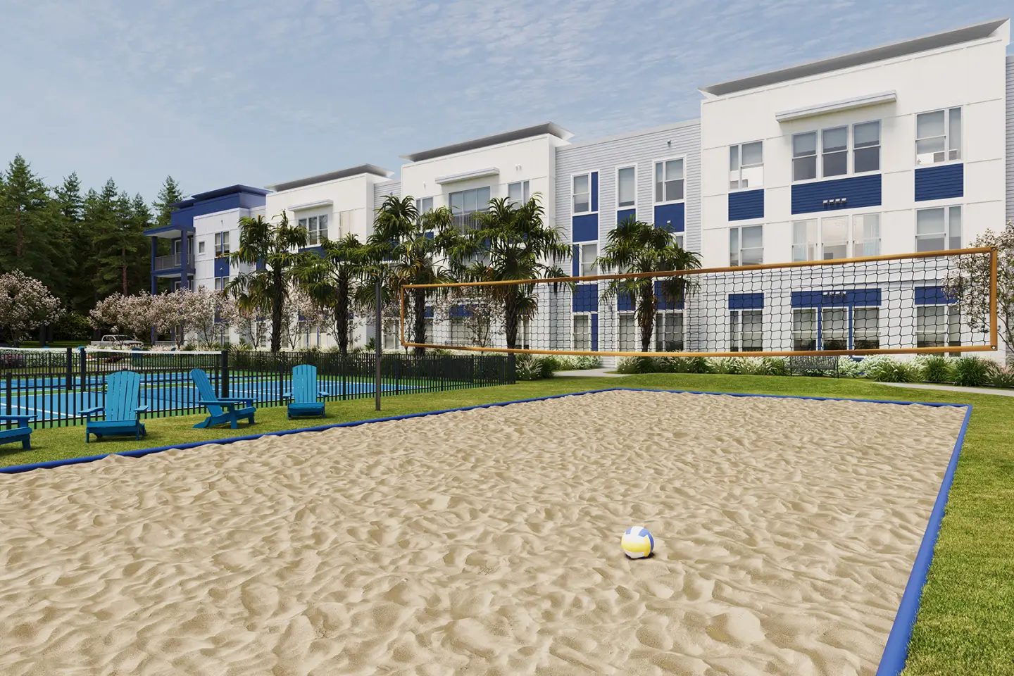 beach volleyball court